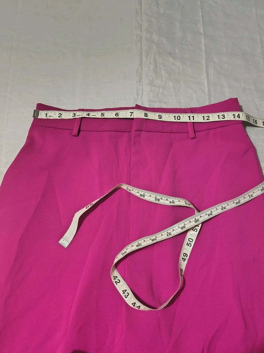 Entro High Waist Wide Leg Hot Pink Trousers Size Large #21084 Business Casual - Picture 10 of 14